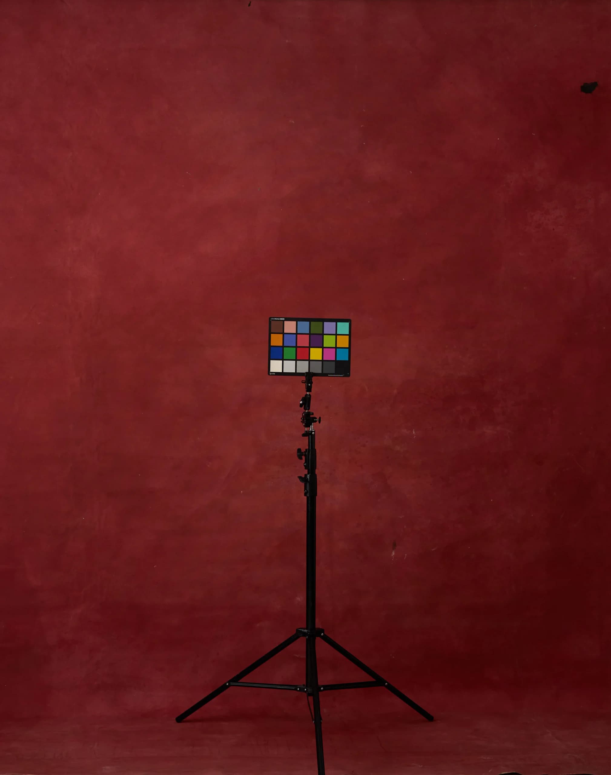 CB013R - Distressed Red Medium Texture hand-painted canvas backdrop, view 1