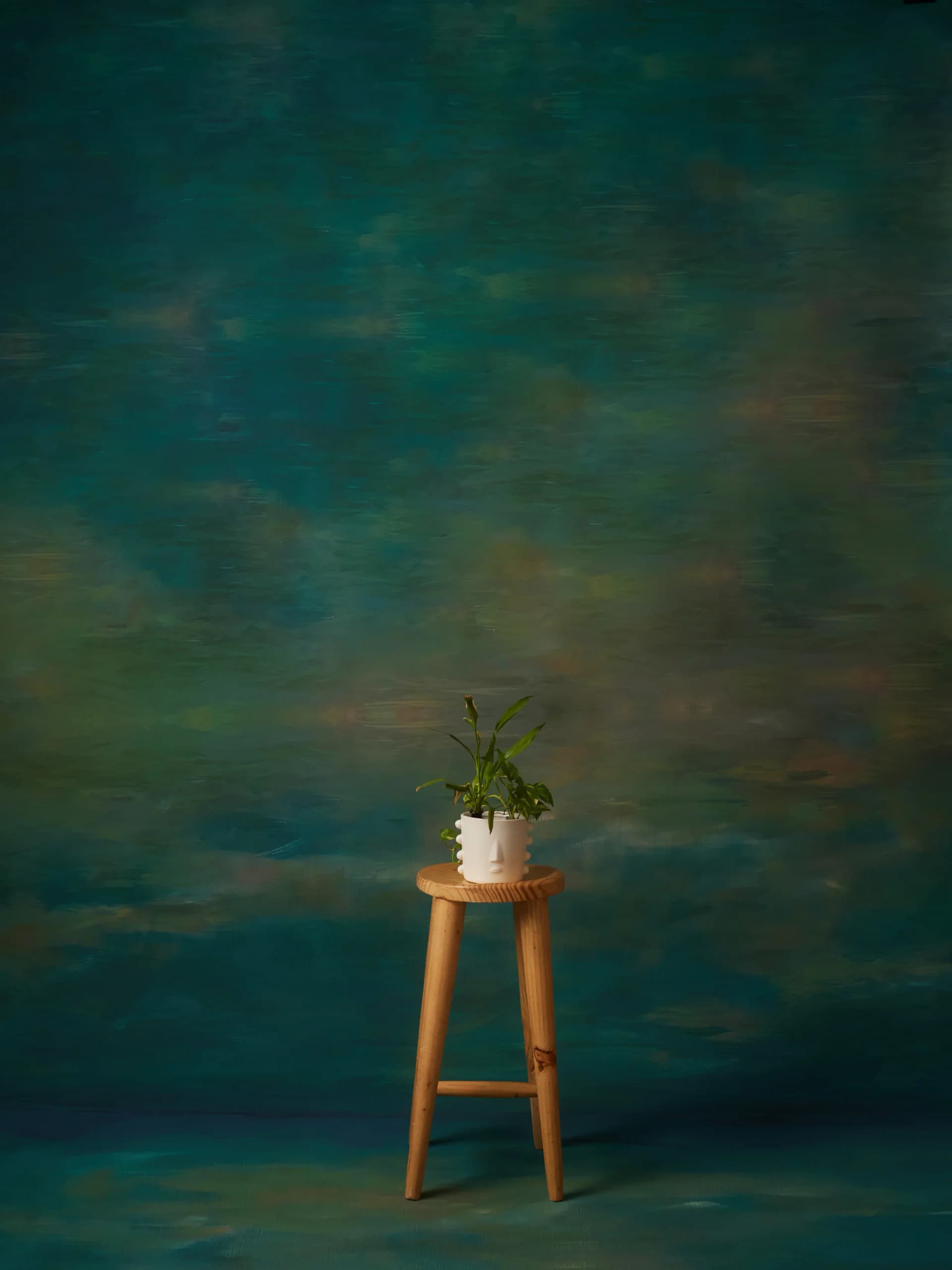 CB066RP - Tidal Ember hand-painted canvas backdrop, view 1