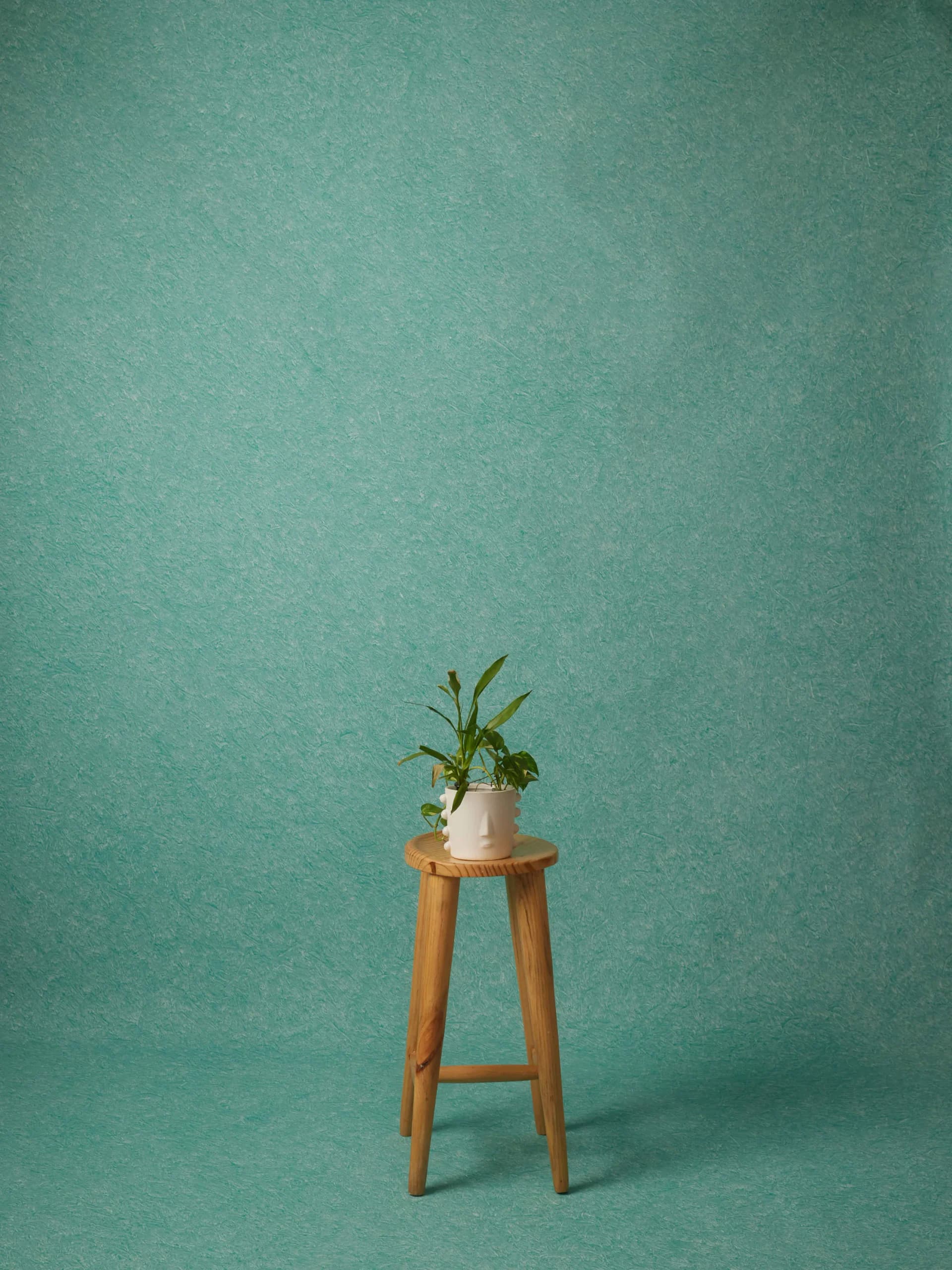 CB067RP - Turquoise Wash hand-painted canvas backdrop, view 1