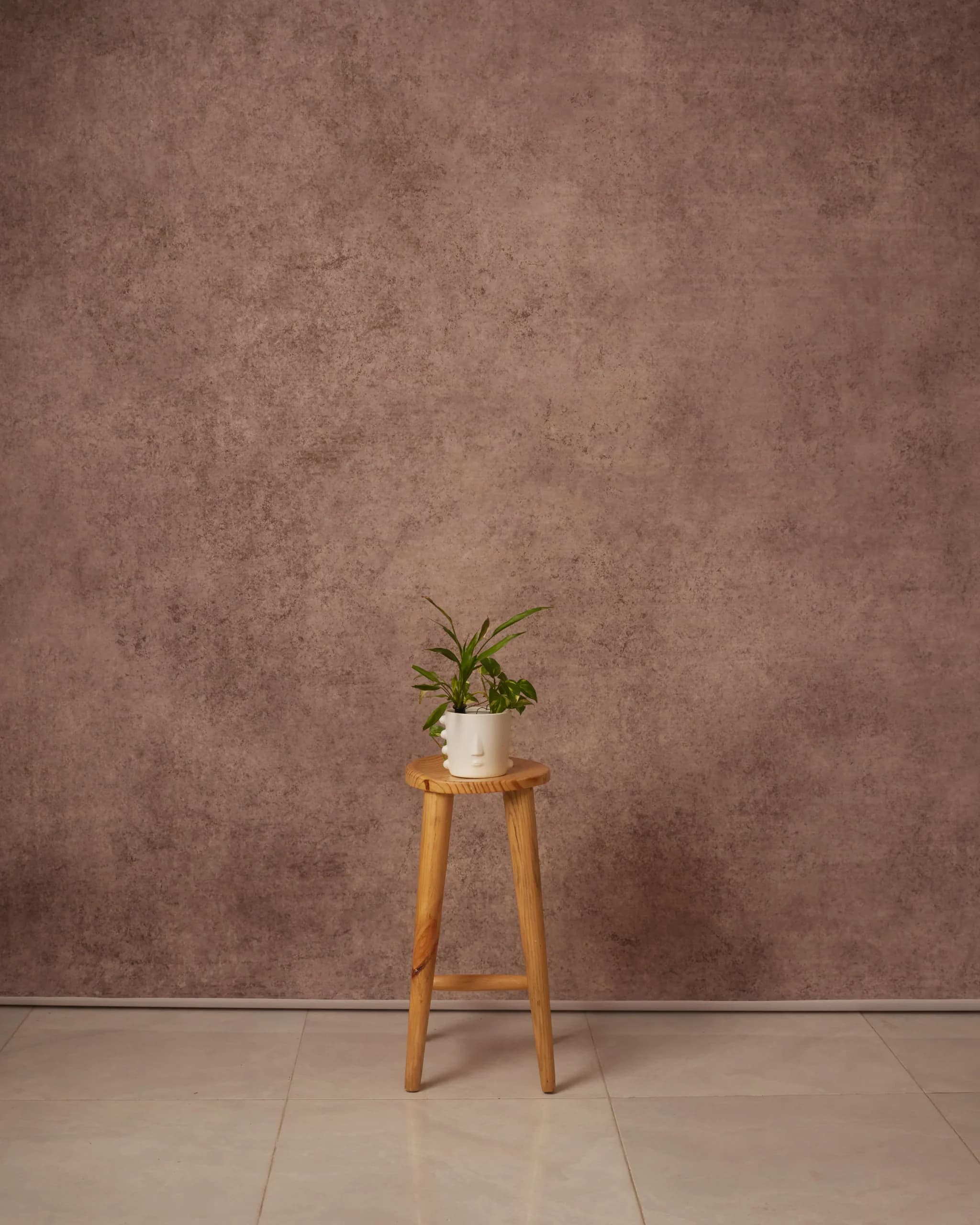 CB072RP - Dusty Mauve hand-painted canvas backdrop, view 1