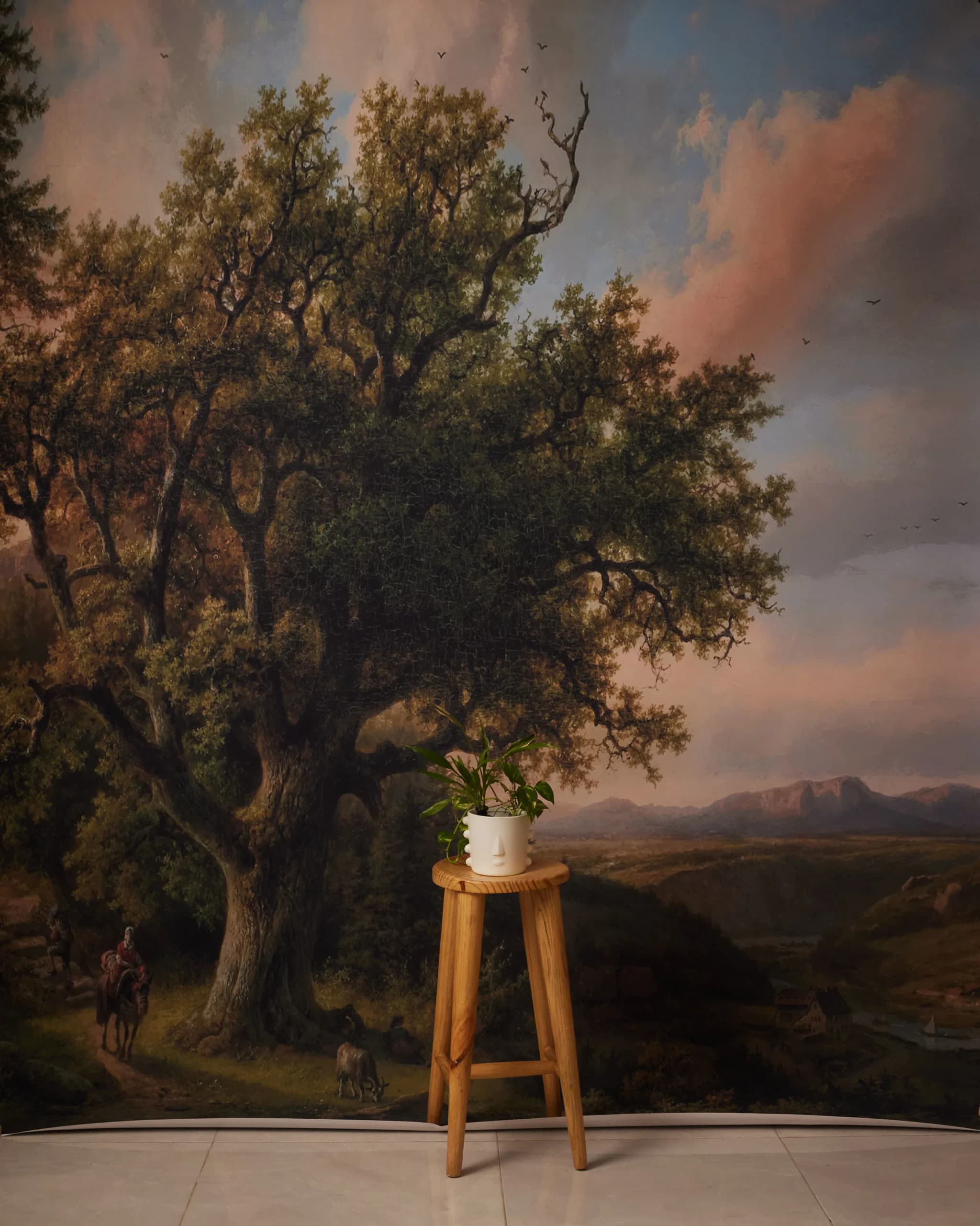 CB087RP - Ancient Oak hand-painted canvas backdrop, view 1