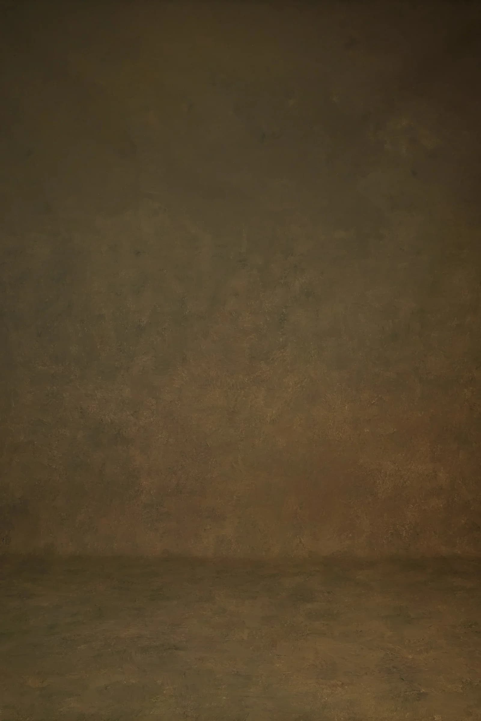 A016 - Olive Earth hand-painted canvas backdrop, view 2