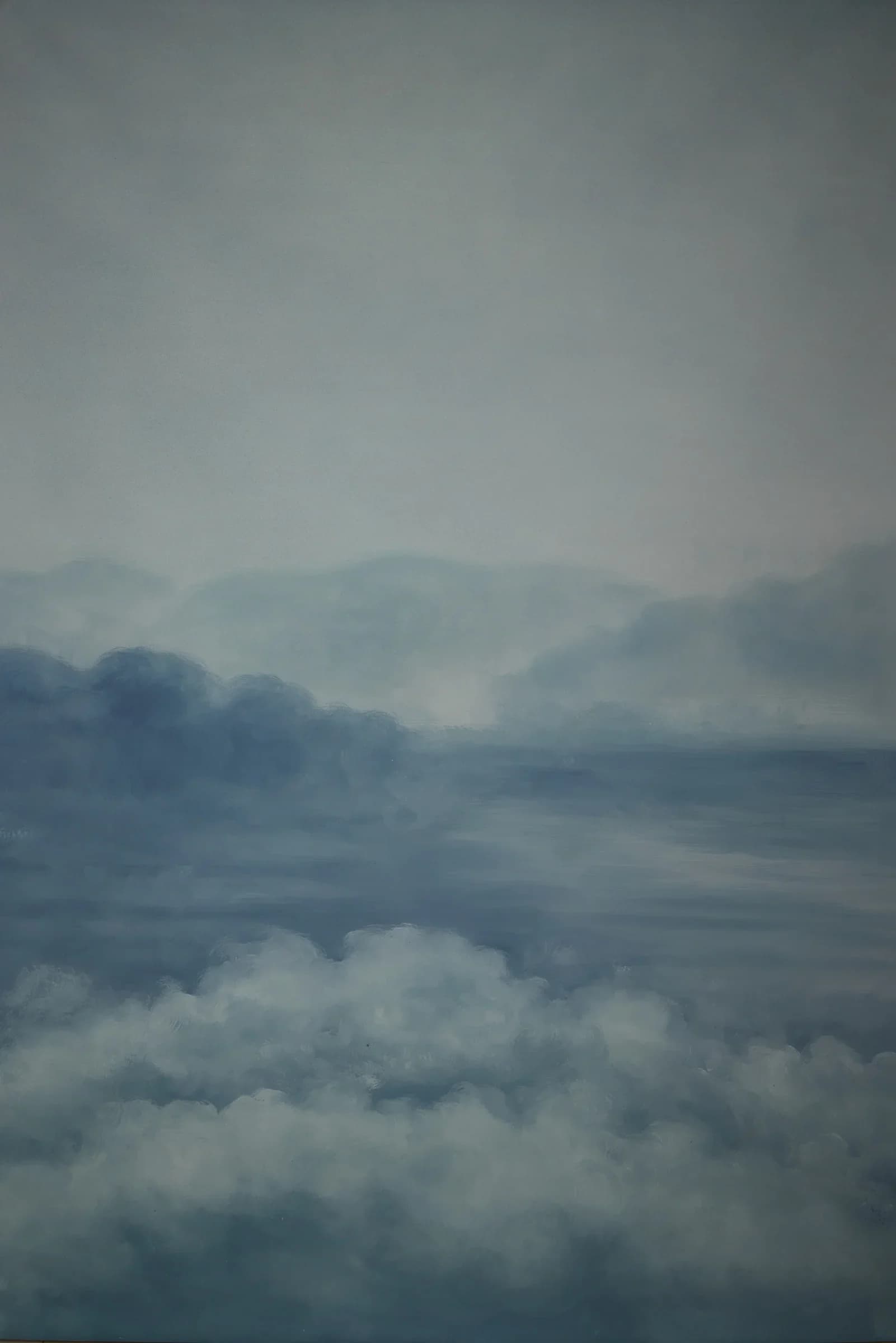 M001 - Misty Horizon hand-painted canvas backdrop, view 3