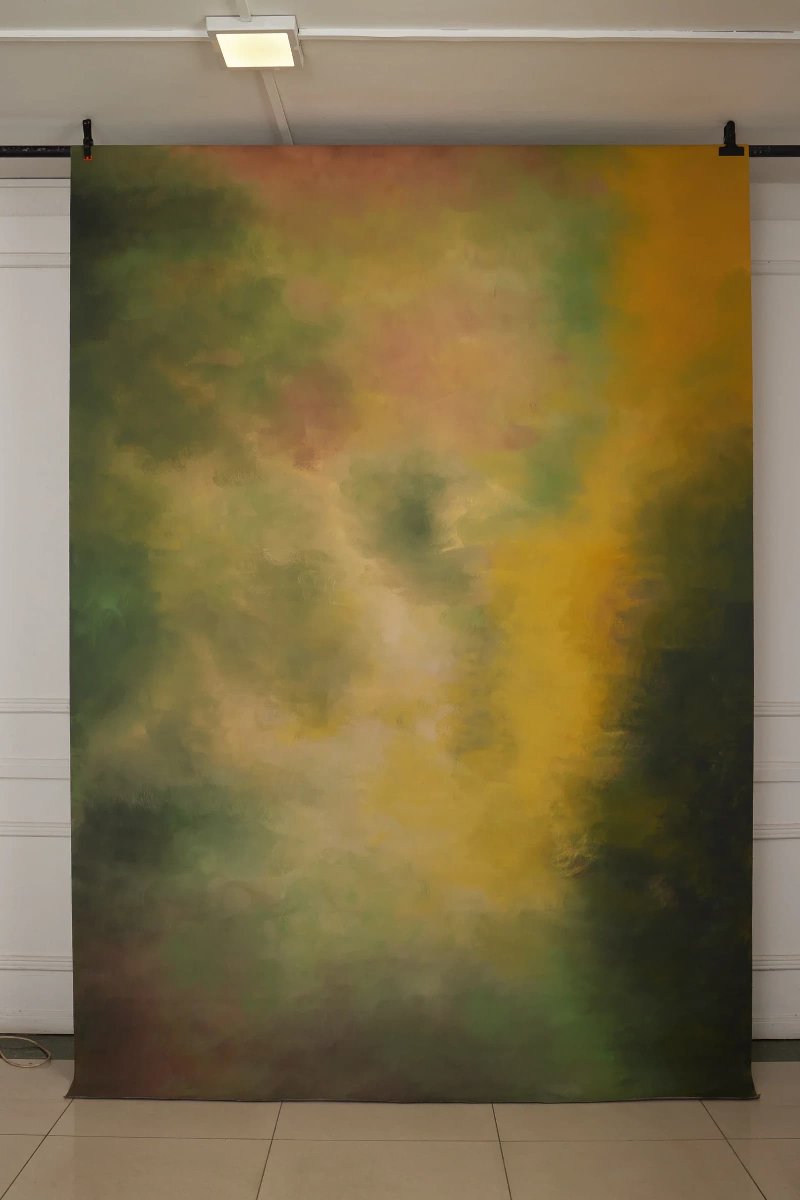 M002 - Ember Mist hand-painted canvas backdrop, view 3