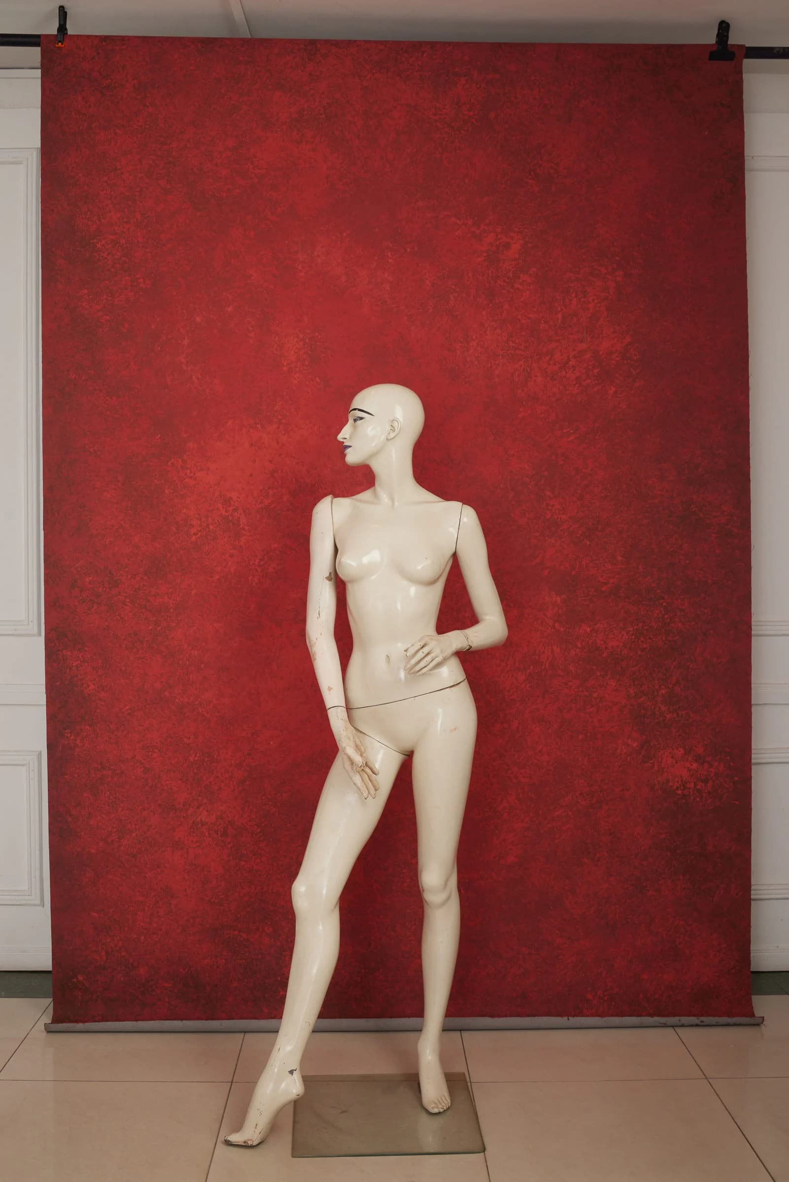 M005 - Bloody Samaritan hand-painted canvas backdrop, view 1
