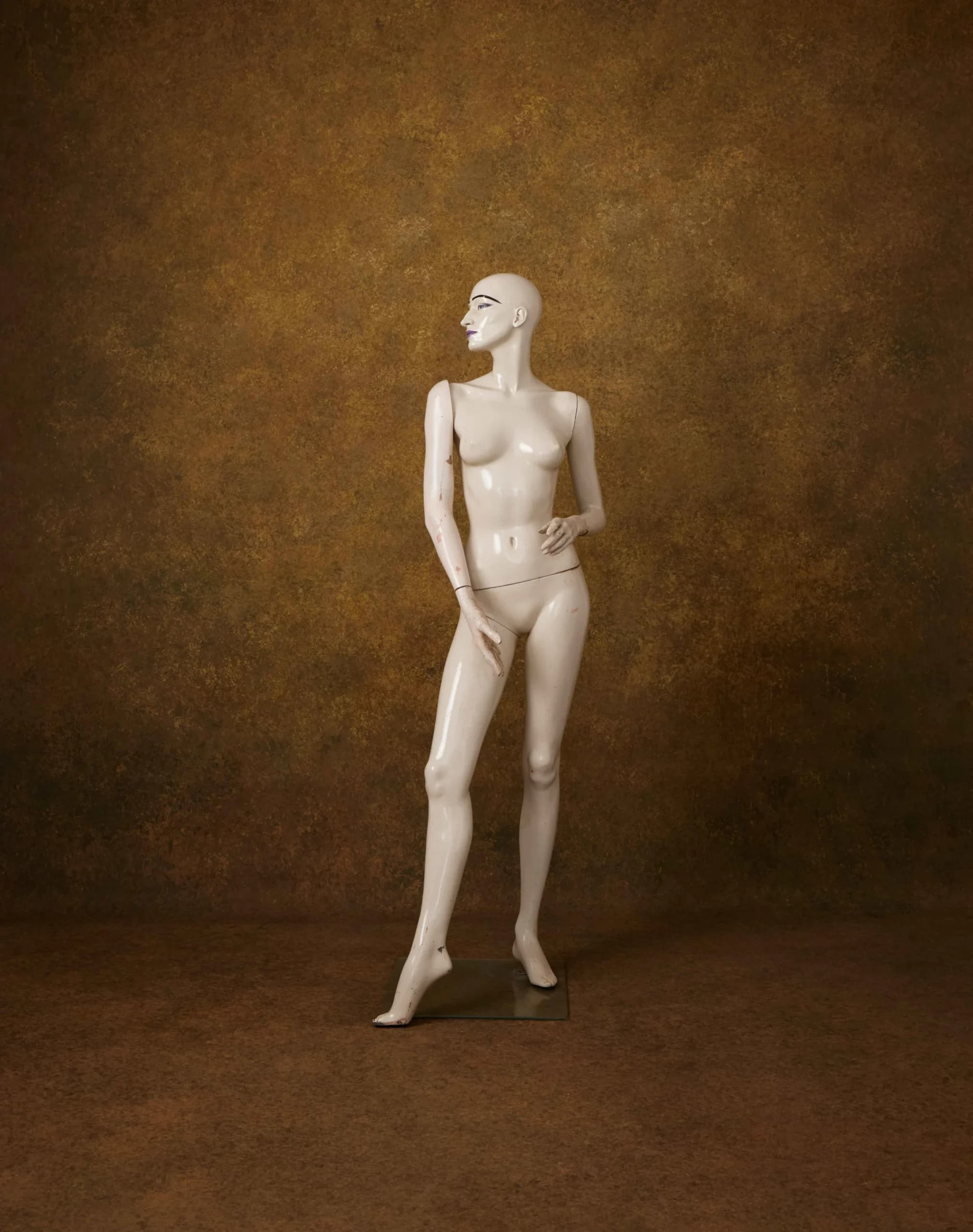 A020 - Bronze Patina hand-painted canvas backdrop, view 1