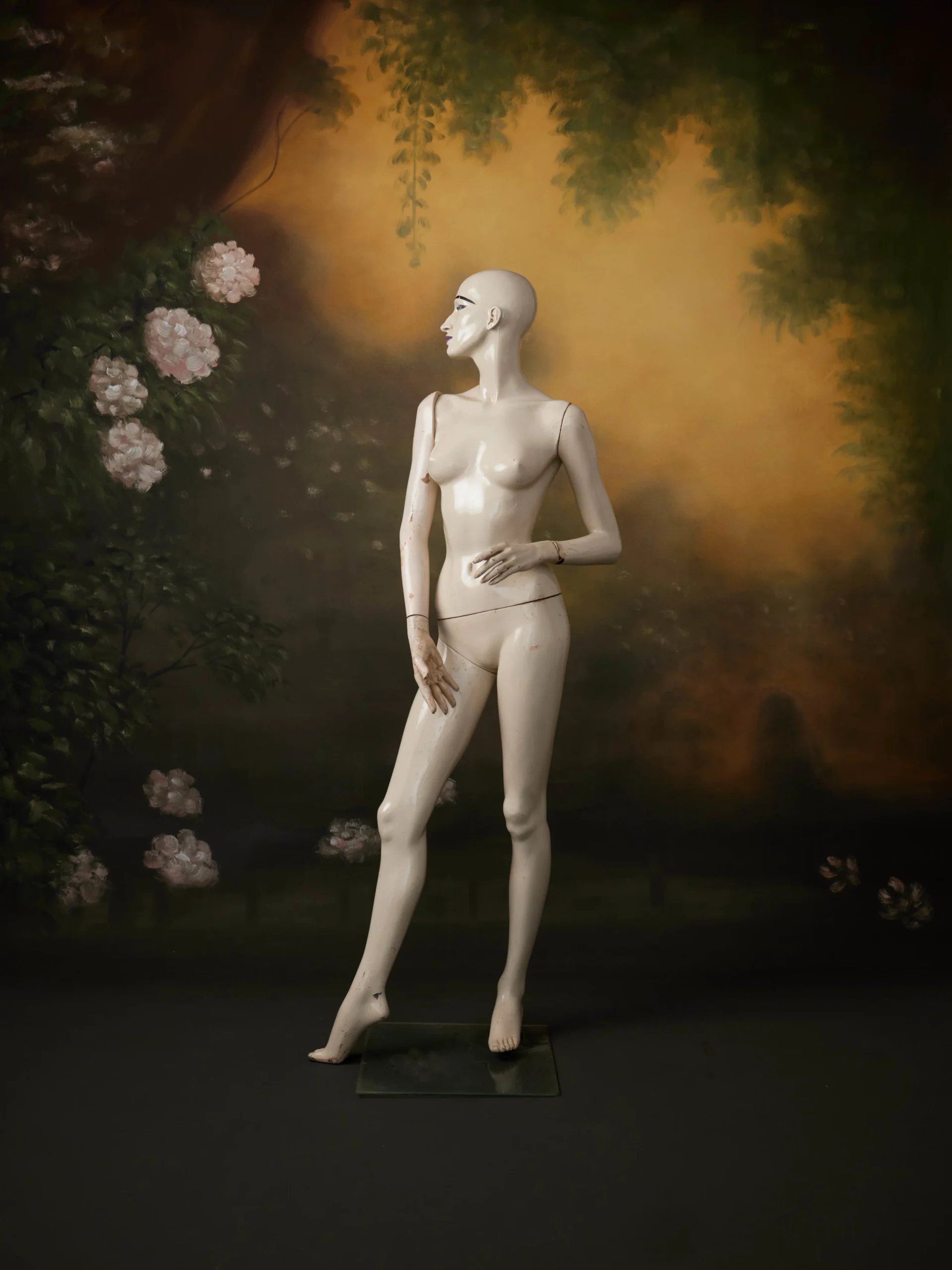 B010 - Secret Garden hand-painted canvas backdrop, view 1