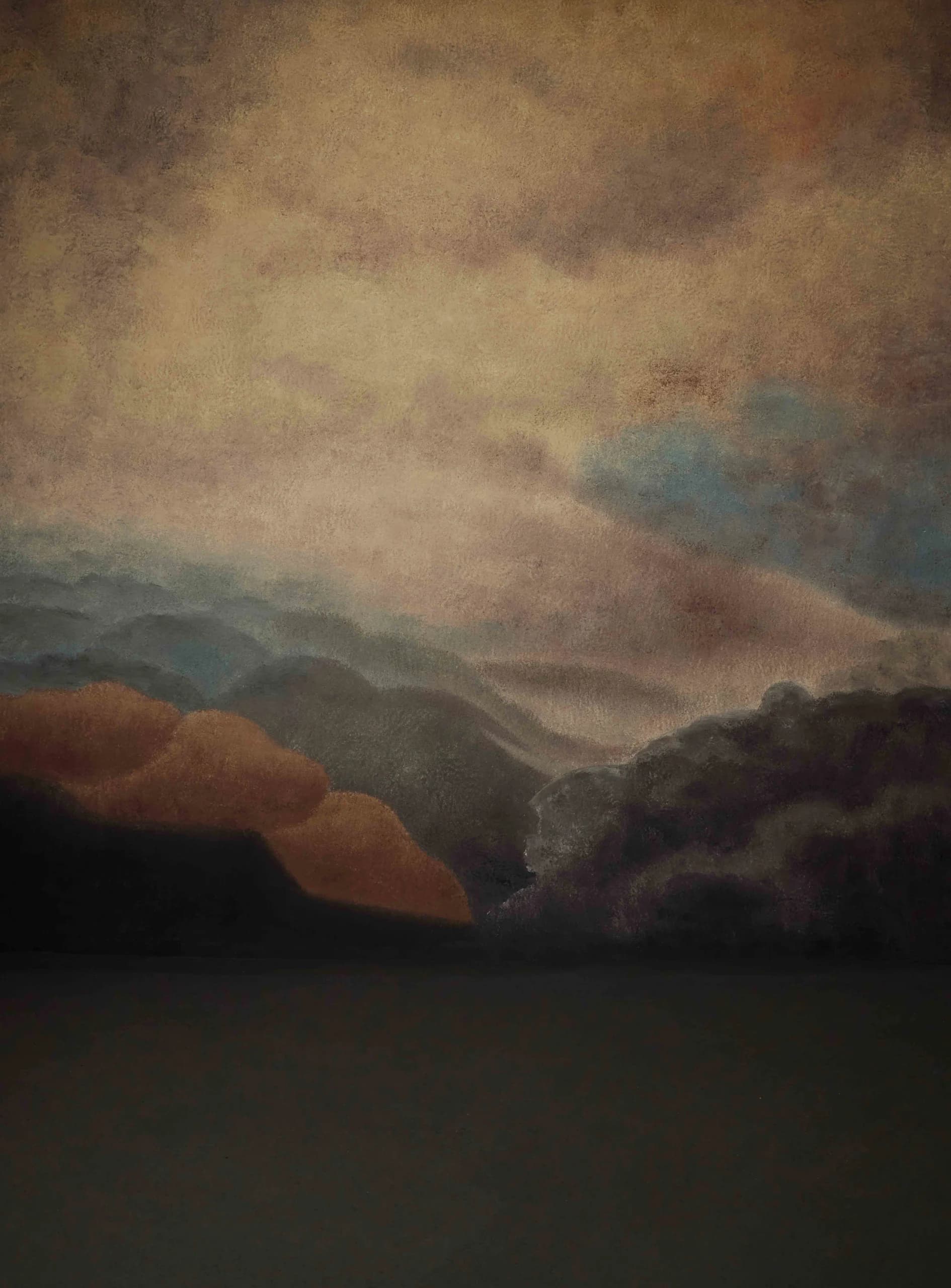 D001 - Silent Storm hand-painted canvas backdrop, view 6